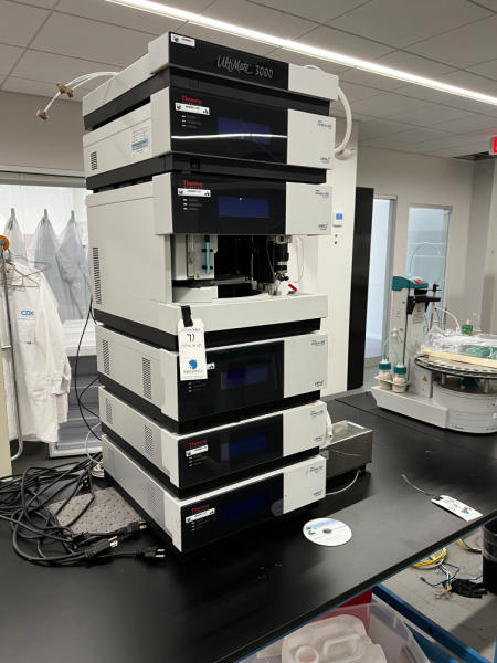 DIAGNOSTIC TESTING LABORATORY - THERMO UHPLC SYSTEM - LUMINOMETER -  PAL HEADSPACE TOOL - PIPETTES - DIGITAL SCALES - LAB REF & FREEZERS - BIO RAD & HAMILTON LIQUID HANDLING SYSTEMS - LAB BENCHES & TABLES - CONSUMABLES